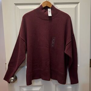 Women’s Gap Long Sleeved Cotton Sweater With Ribbed Sleeves, Neck & Waistband XL